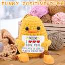 2 x Gifts for Mom Long Legged Duck, Birthday Mothers Day Thanksgiving Christmas for Mom from Daughter Son Stepmother Adoptive, Handmade Crochet Animal