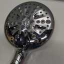 Cobbe 9-Function Shower Head with Built-in Power Spray, 1.8 GPM Water Saving ON/OFF Toggle Switch, High Pressure Handheld Showerhead with 1-Click Pause Button, Brass Bracket & 6ft Hose, Chrome (Standard model)