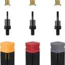 GIANTISAN Rivet Nut Mandrels Set, Including 6-32 8-32 10-32 and 30 Rivnuts, Rivnut Tool Replacement Tips, Expanded Mandrels Kit for Nutsert Tool