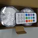 Pool Lights with Remote, 10 Color Changing Pool Lights for Above Ground Pools, Battery Operated Submersible LED Lights for Pond, Bathtub, Hot Tub, Party, 4 Pack
