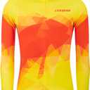 Men's Cycling Jersey Winter Thermal Fleece Long Sleeve Bike Shirts Windproof Cycling Jacket with 3 Pockets (XXL)