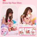 Unicorns Toys for Girls Age 4-6 Ballerina Doll Stuffed Animal Girl Toys Age 4-5 Ballet Dress up Doll with Plush Bag 4 Year Old Girl Birthday Gifts 5 Year Old Girls Dance Recital Gifts, Graduation Gift