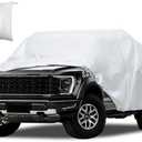Truck Cover Waterproof All Weather, Migaven Truck Cover Custom Fit for Ford F150 Raptor Chevrolet Silverado 1500, Windproof Covers with Door Zipper, Silver (Not Include Mirror Pocket)(240 x 88 x 80 inches)