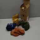 ANTSANG 5 Pairs Merino Wool Hiking Socks for Men & Women Thermal Winter Warm Moisture Wicking Cushion Boot Socks (Medium, Green/Yellow/Brown/Orange/Blue)