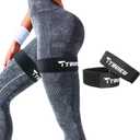 Occlusion Bands for Women Glutes & Hip Building, Blood Flow Restriction Bands BFR Bundle Booty Bands, Best Fabric Resistance Bands for Exercising Your Butt, Squat, Thigh, Fitness (Black)