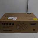 MEEXPAWS Cat Litter Box Enclosure Furniture Hidden & Stainless Steel Litter Box with Lid Set, Cat Washroom Bench Storage Cabinet Enclosed Metal Litter Box Dog Proof, Waterproof Inside, Easy Clean