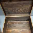 Large Wooden Keepsake Box, Vintage Storage Box with Hinged Lid, Decorated Wooden Memory Box for Crafts Art Hobbies Photos and Valentine's Day Decoration