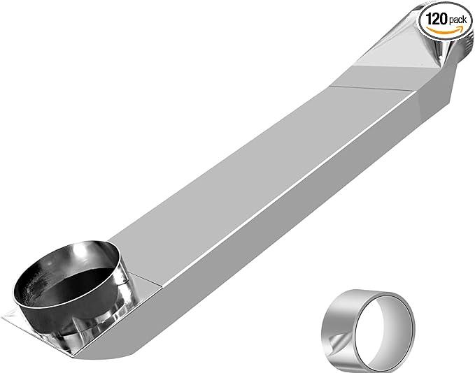 Upgrade UD48S 4" Telescoping Dryer Vent Kit 26"-43" Adjustable Stainless Steel Periscope Flat Dryer Vent Duct, Space-Saving for Tight Spaces, Fits LG/Samsung/Whirlpool, Easy Install Laundry Venting