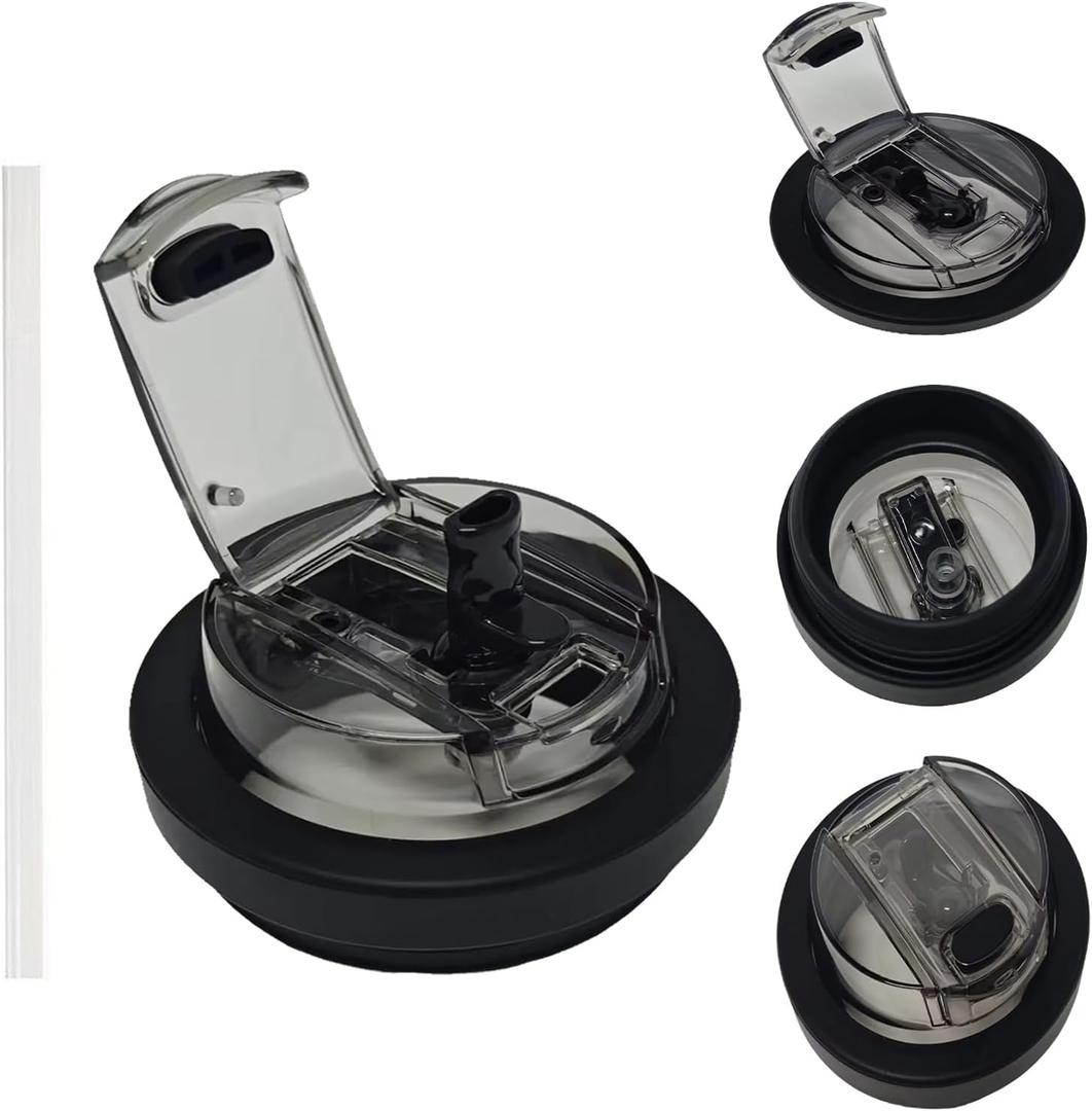 Detachable Flip Straw Lid for Stanley Lid Replacement 40oz, No Spill Proof Stanley Cup Accessories Lid