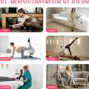 2 x COOLMATE Pilates Socks with Grips for Women, Yoga Socks, Crew Non Slip Women for Barre, Pilates Gifts for Women