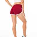 Cameway 4 Pack Women's Cotton Yoga Dance Short Pants Sport Shorts Summer Athletic Cycling Hiking Sports Shorts (Large, Black)