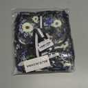 VLM Lunch Box for Women, Insulated Lunch Bag Women with Adjustable Shoulder Strap, Cute Lunch Tote Bag for Work,Picnic,Camping (Medium, Blue and White Floral)