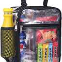 2 Pack Oraben Stadium Approved Clear Lunch Bag for Sprots Work,Clear Lunch Box Durable PVC Plastic See Through Lunch Bag for Prison Correctional Officers Stadium Events (Small)