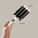 BONDIBOOST Wave Wand Hair Curling Iron Wand [32 mm], 1.25 Inch Ceramic Tourmaline Triple Extra Large Barrels + Long Lasting, Natural Looking Waves + Instant Heat Up for Fast Styling