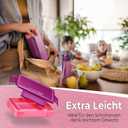 My Vesperbox Lite  Mini Lite - Kids Bento Lunch Box  Extra Durable Lunchbox for Toddlers and School  Leakproof, Child-Friendly, Ideal for Daycare, Preschool & Elementary School (Lite - Purple - 23x17,5x5cm)