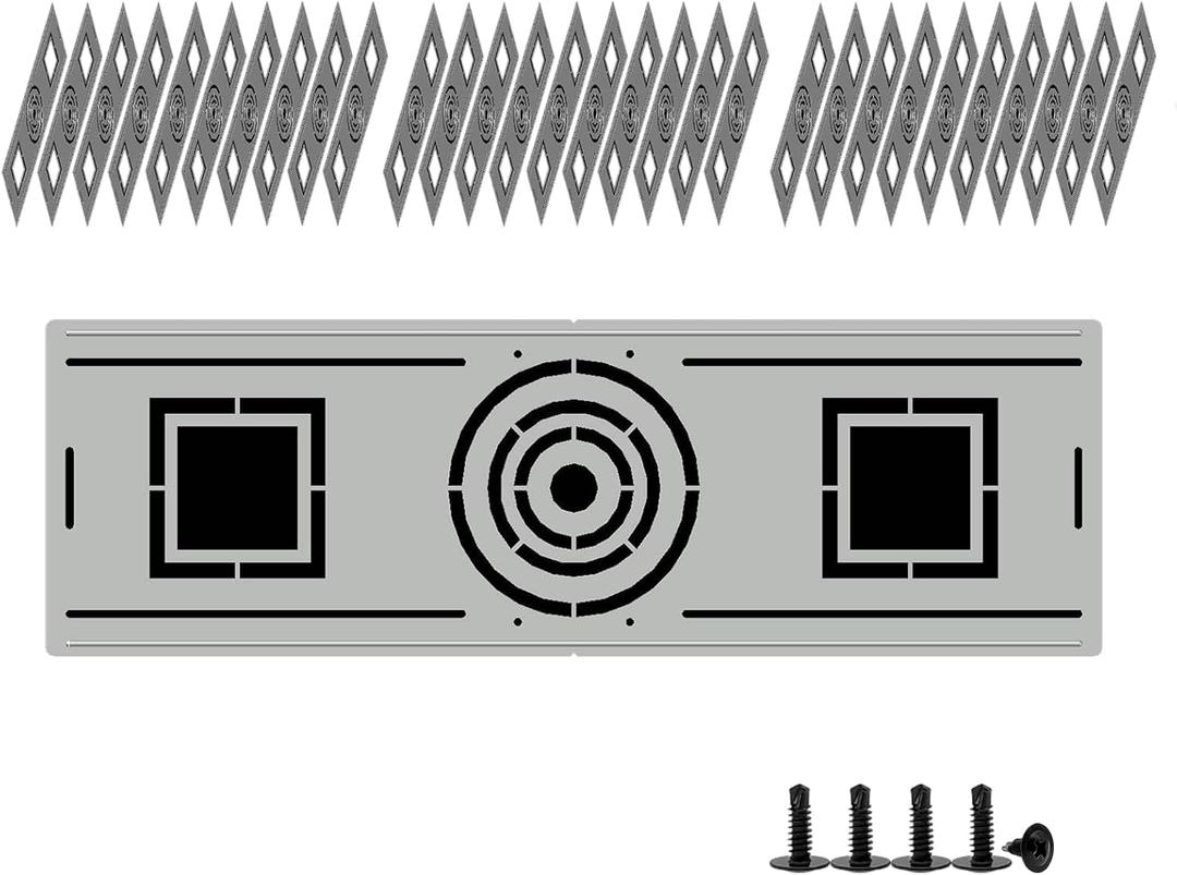 New Construction Mounting Plate for Recessed Lighting 4 Inch & 6 Inch - Durable Metal Plate with Symmetric Round Hole, Perfect for Wafer Lights & Led Can Lights for Ceiling - Light Fixtures (30 Pcs)