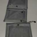 6PCS Purse Organizer Pouches for Inside Purse, Small Mesh Zipper Pouch Bags for Travel and Makeup Accessories (6Pcs Gray)