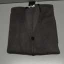 New Sweater V-Neck Solid Color Cardigan Sweater Men's Lazy Style Jacket Clip (Gray, XL)
