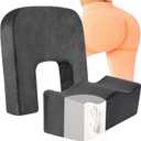 HOMBYS BBL Pillow After Surgery for Butt,Brazilian Butt Lift Pillow + Back Support Cushion,Memory Foam Butt Pillow for Sitting,Driving,BBL Post Surgery Supplies