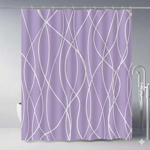 Punkray Shower Curtain With Hooks  72" X 72"