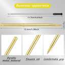 Zonon 160 Pieces Gold Metal Slim Ballpoint Pens Bulk Retractable Metallic Black Ink 1 mm Medium Point Smooth Writing Pens for Wedding Business Office Supplies Students Teachers Men Women Present