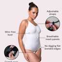 HeyShape Snatched Women's Shapewear Bodysuit Tummy Control Body Shaper - Seamless Sculpting Waist Body Suit (Black)