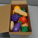 JOYIN 50 Piece Set of Kitchen Toys, Dinnerware, Dummy Fruits, Vegetables, Plastic Accessories for Children Educational Learning Toy, Role Play Gift, Easter Basket Stuffers