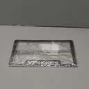 Rico Industries NCAA Carbon Fiber 12" x 6" Chrome All Over Automotive License Plate Frame for Car/Truck/SUV