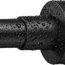 Shower Curtain Rod Tension - Never Rust No Drill Non-Slip Spring Tension Shower Rod, 43-73 inches Stainless Steel, Matte Black