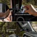 JOYTUTUS Doors off Mirrors Compatible with 2018-2023 Wrangler JL & 2020-2023 Gladiator JT, Off-Road Rearview 6 Inch Mirror with Ball Adapter, Broad Vision, No Shaking, Us Flag Pattern