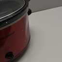 Elite Gourmet MST-900RXT# Electric Ceramic XL Jumbo Slow Cooker, Adjustable Temp, Entrees, Sauces, Stews & Dips, Dishwasher Safe Glass Lid & Crock, 8.5Qt, MetallicRed