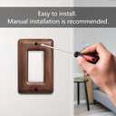 North American Walnut Switchplates and Outlet Covers Decorative Solid Wood Light Switch Cover for Stylish Dcor