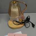 Candle Warmer Lamp with Timer Dimmable, Height Adjustable Wax Melt Warmer for Home Decor & New Home Bedroom, Vintage Candle Lamp for Scented Wax Jar Candles with 2 Bulbs,Birthday Gift for Women & Moms (Amber)