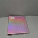 3-Ring Binder 1-inch with Clipboard, Holographic Pink Glitter Design, Including 5 Divider Pages, File Bag and Spine Label - Perfect for Schools, Offices and Organizations