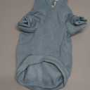 QWINEE Basic Dog Hoodie & Cat Apparel, Warm Jacket & Shirt for Puppy to Medium Dogs & Cats, Cadet Blue, M
