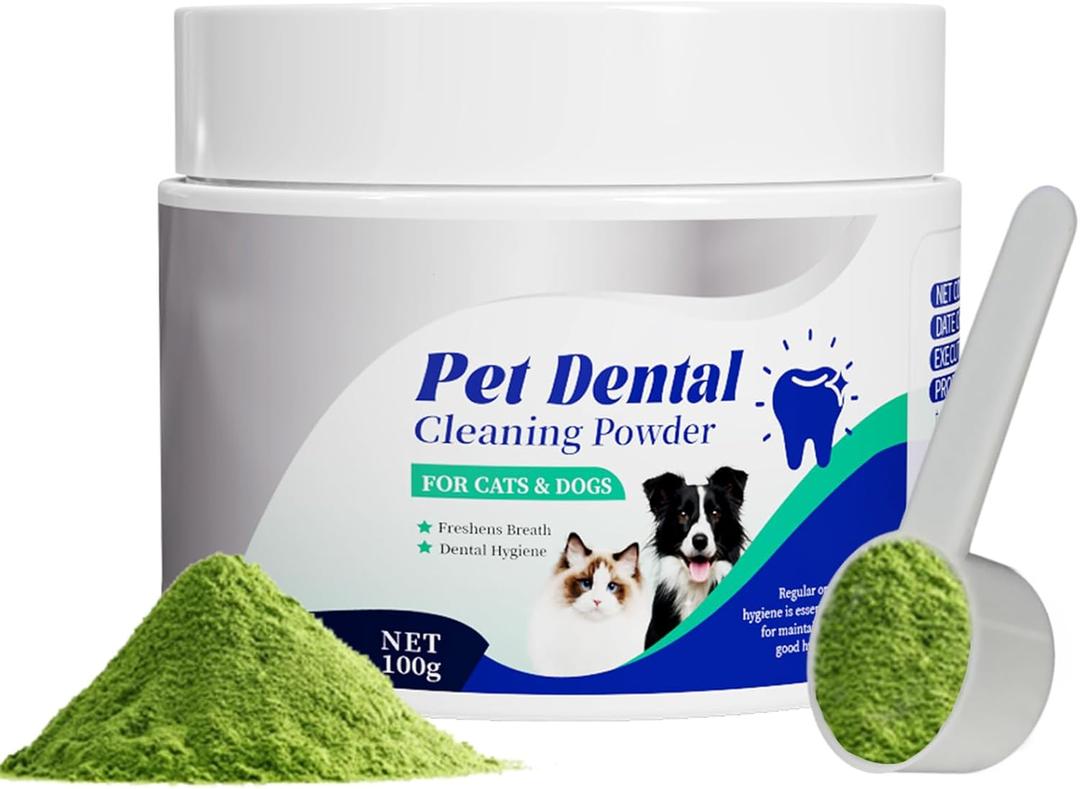 Effves Dog Dental Powder – Advanced Formula for Tartar Control & Breath Freshening – Complete Oral Care for Small to Large Dogs