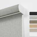 Blackout Roller Shades for Windows,Cordless,Linen Fabric,Roller Blinds,Thermal Insulated UV Protection,Window Shades for Home Bedroom Office Door.Grey.Custom Size