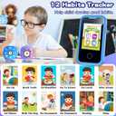 Kids Phone Toys for Boys, 3 4 5 6 7 8 Year Old Boys Girls Christmas Birthday Gifts for Kids, 2.8" Touchscreen Smartphone Toddler Cell Phone, Children Play Toy Phone with Camera, Game, Music, 8GB Card