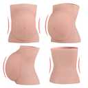 Silicone Pregnant Belly 6,9 Month Artificial Fake Pregnancy with Realistic Texture for Movie Props, Performance, Training and Faking Pregnancy (Nude, 9 months)