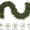 2 Pack 9Ft Christmas Garland, Real Touch Cedar Garland