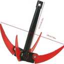 Outdoors Grappling Hook Survival Tool with Rope Folding Boats Anchor Sturdy Durable for Folding Grass Cutter Grass Cutter Water Grass Remover Fishing Water Grass Puller with