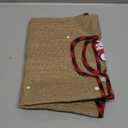 N&T NIETING Christmas Tree Skirt, 30 Inch Rustic Burlap Tree Skirt with Red Truck and Letter Printed Christmas Tree Mat for Xmas Holiday Party Decoration