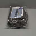 MIULEE Decorative Back Tab Linen Curtains with Geometric Pattern for Living Room Bedroom Farmhouse Rustic Thick Woven Textured Patterned Mudcloth Drapes 63 Inch Length 2 Panels Set, Dark Grey