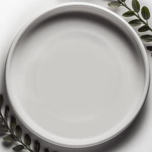 Willowy Heavy Duty Ceramic Plant Saucers for Indoors with Silicone Feet for Added Surface Protection - Scratch-Resistant Matte White, 10.75" at The Base or Less, Plant Water Catcher Tray (12" (1 Pack))