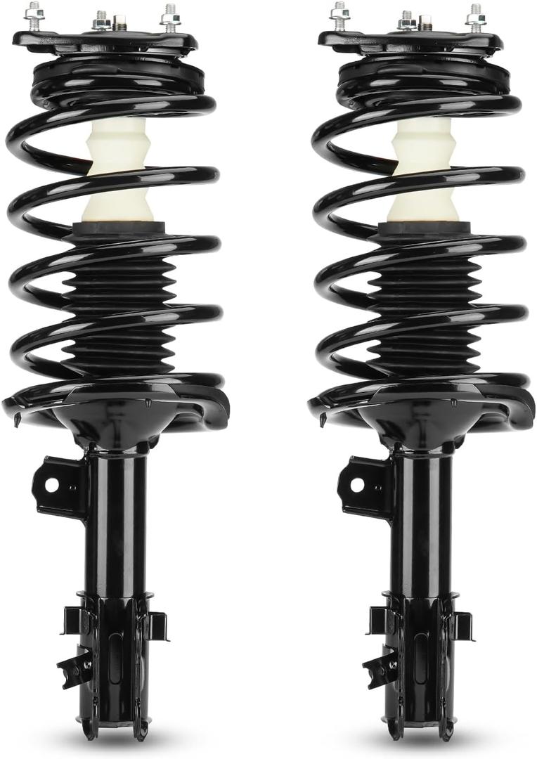 Front Struts Shocks w/Coil Springs Absorber for 2006-2011 Hyundai Accent, 2006-2011 Kia Rio ONLY (LX, SX), 2007 2008 2009 2010 Strut Shock Absorbers Assembly (Fits 172298 172297)