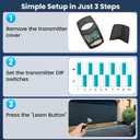 2pcs for 3089 Multi-Code Gate Opener, 300 MHz 10 Dip Switch Gate Remote, 308911/1089/3070/3060 Gate Remote Control for Linear Garage Door Remote - Not a Universal Gate Opener Remote