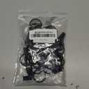 30 PCS 1-Inch Black Clips Curtain Ring for Curtain Rod, This Small Drapery Curtain Hooks with Clips Hook Fit Up to 0.4~0.75 -inch Drapery Panel