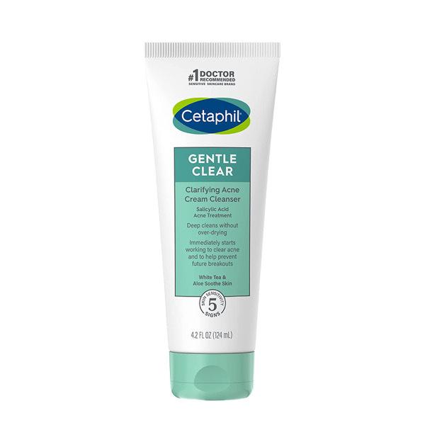 Cetaphil Face Moisturizer, Gentle Clear Mattifying Acne Moisturizer With 0.5% Salicylic Acid, Hydrates and Treats Sensitive Acne Prone Skin, Skin Care for Sensitive Skin, 3oz