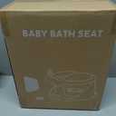 Baby Bath Seat for Babies 6 Months & Up - Bathtub Seats for Babies Sitting Up with Rinse Cup, Non-Slip, Comfortable, Infant Bath Essentials Gray (GREY)