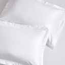 Set of 4 White  Pillow Cover Thread Count Collection Luxe 100% Cotton